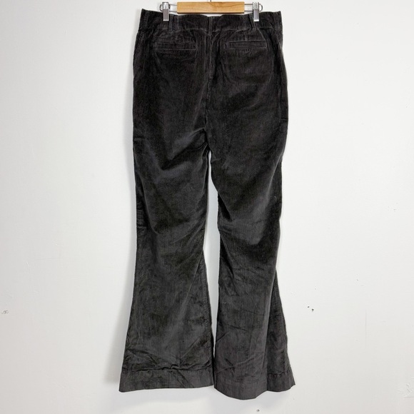 NEW Treasure & Bond Flare Pants Womens 8 Gray Corduroy Cords NWOT - Picture 2 of 9